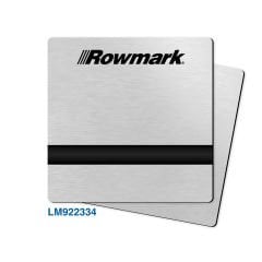 Rowmark Fırçalı Gümüş (Brushed Silver) / Siyah Parlak Lazer Plaka - LaserMax LM922334
