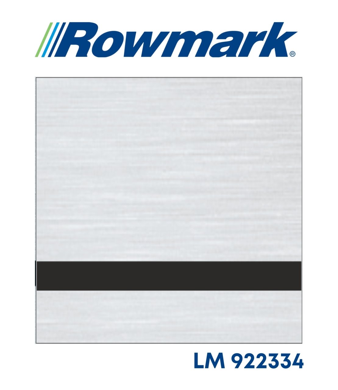 Rowmark Fırçalı Gümüş (Brushed Silver) / Siyah Parlak Lazer Plaka - LaserMax LM922334