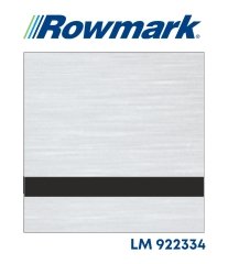 Rowmark Fırçalı Gümüş (Brushed Silver) / Siyah Parlak Lazer Plaka - LaserMax LM922334