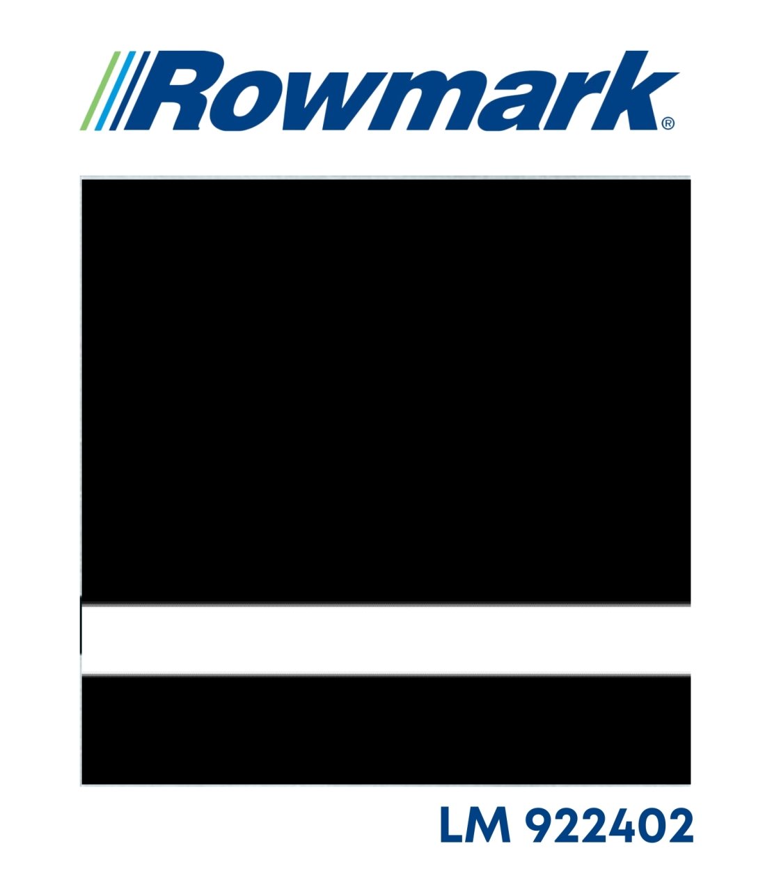 Rowmark Siyah / Beyaz - Lasermax LM922402 Lazer Plaka