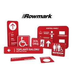 Rowmark Kırmız / Beyaz - LaserMax LM922602 Lazer Plaka