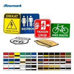 Rowmark Kırmız / Beyaz - LaserMax LM922602 Lazer Plaka