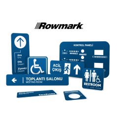 Rowmark Mavi / Beyaz - LaserMax LM922512 Lazer Plaka