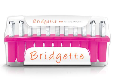 Bridgette (3mm) Metal Ufak Harf Damga Setleri