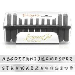 Briggette Premium (3mm) Metal Büyük Harf Damga Seti