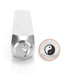 Ying - Yang  (6mm) Metal Damga