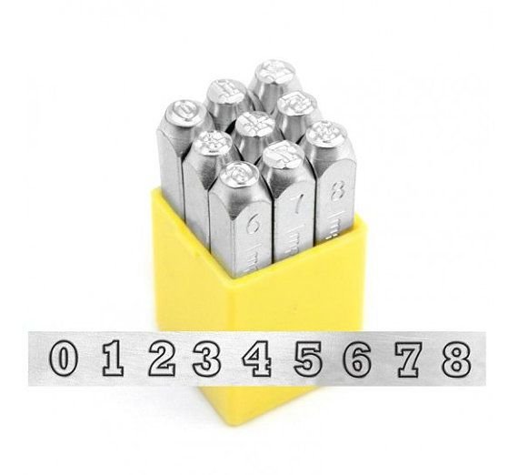 Varsity (6mm) Ekonomik Metal Numara Damga Seti