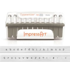 Typewriter (3mm) Metal Küçük Harf Damga Seti