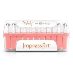 Melody (3mm) Metal Küçük Harf Damga Seti