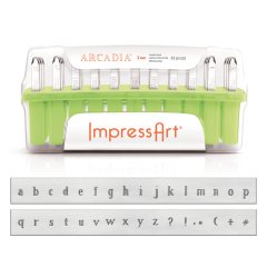 Arcadia (3mm) Metal Küçük Harf Damga Seti