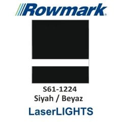 LaserLights 0.2 Siyah  / Beyaz Lazer Plaka - Rowmark S61-1224