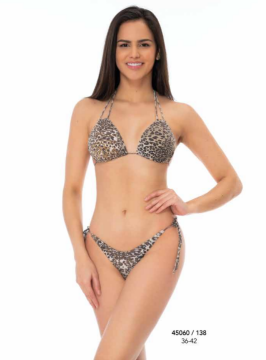 Leopar Desenli Üçgen Bikini