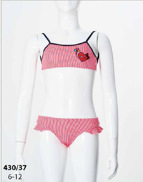 Desenli Kız Çocuk Bikini