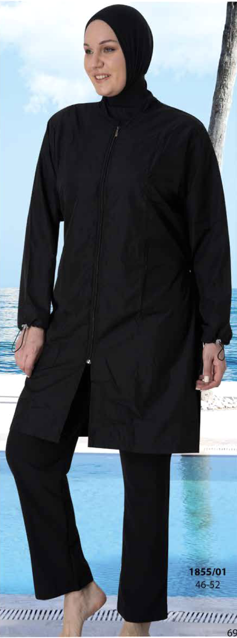 Siyah Renkli Büyük Beden Haşema