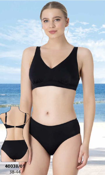 Siyah Astar Kaplı Bikini