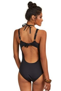 Siyah Mayo Açık Sırtlı