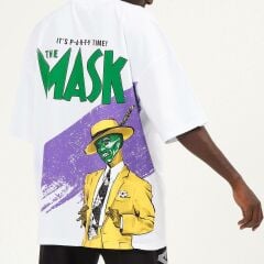 Rollie Mask Oversize Beyaz T-Shirt