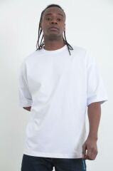 Rollie Basic Oversize Beyaz T-Shirt