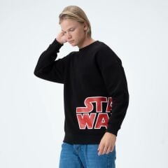 Rollie Star Wars Siyah Oversize Sweartshirt