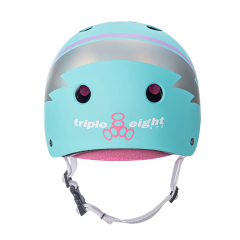 Triple Eight The Certified Sweatsaver Teal Hologram Kask