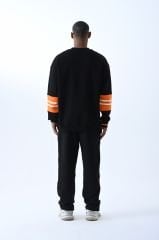 Jacey Jace Siyah Chicago Bear Oversize Sweatshirt