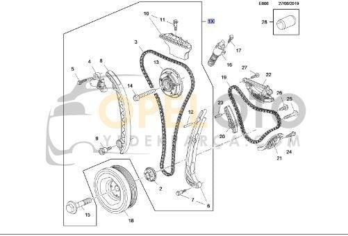 Opel Astra J A16XHT-B16SHL Triger Zincir Seti Takım