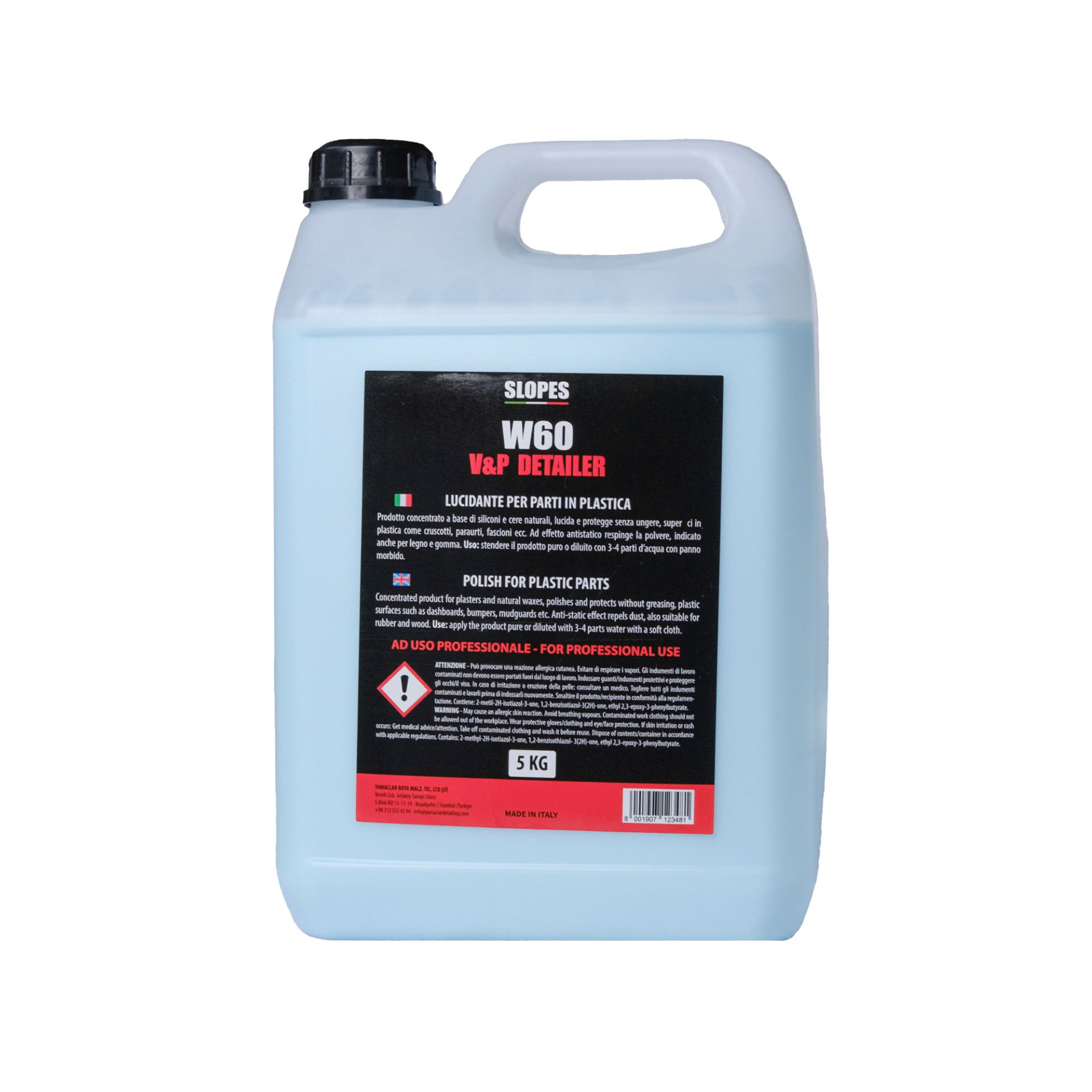 Slopes W60 V&P Detailer Plastik Parlatıcı 5lt.