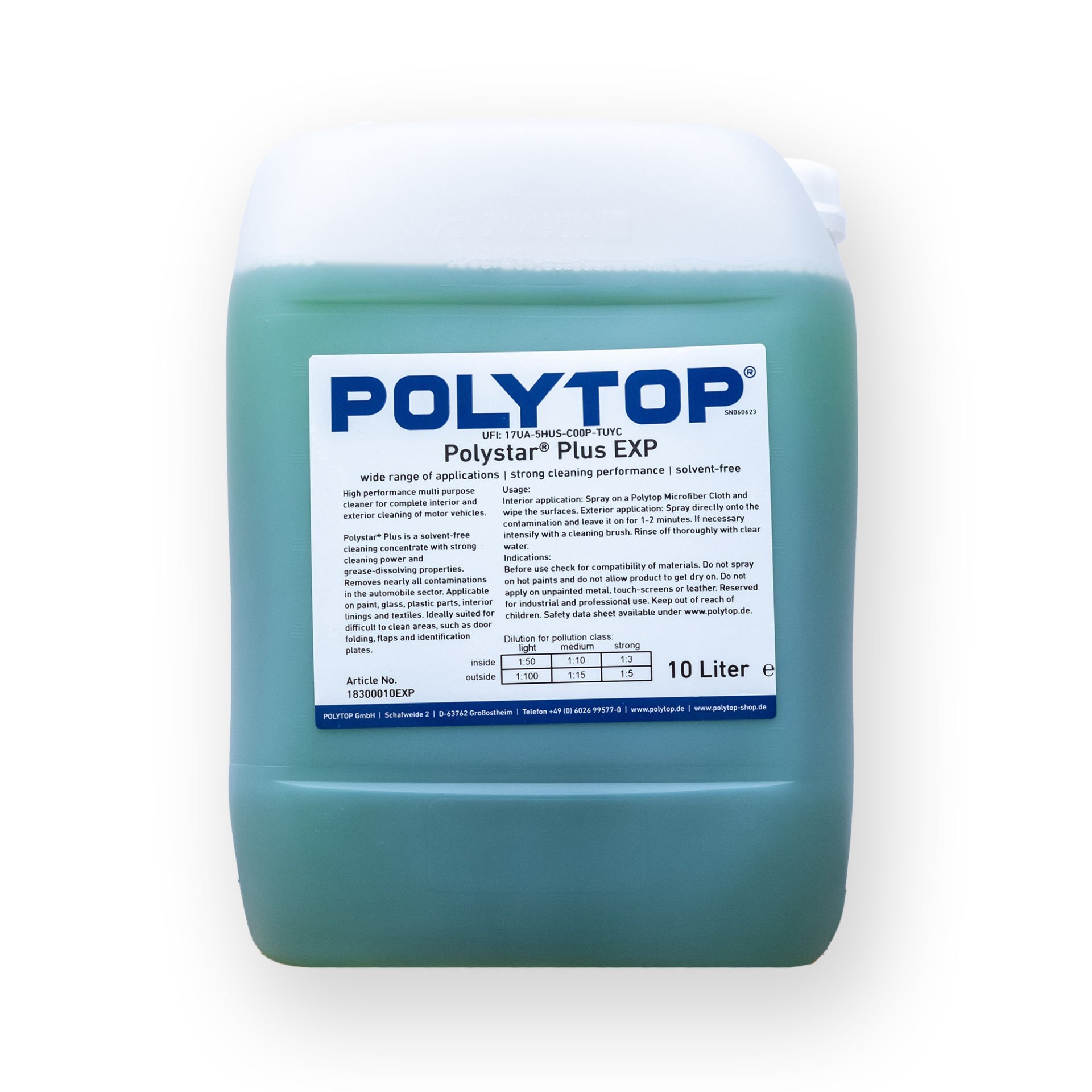 Polytop Polystar Plus Genel Amaçlı Temizleyici 10lt.