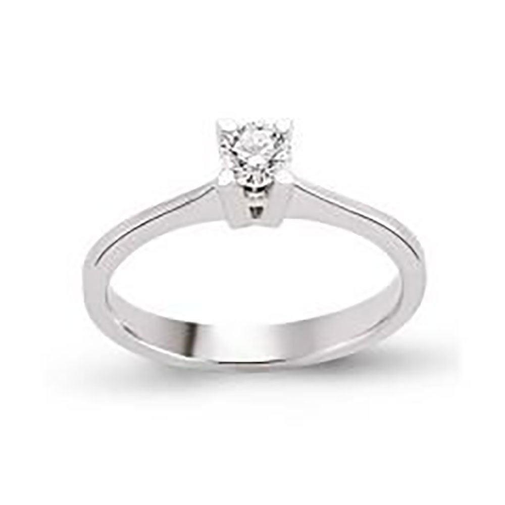 Tektaş Pırlanta Yüzük 0,18 CT H-VS 2,45 Gram 18 Ayar Altın
