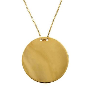 Plaka Kolye 3,68 Gram 14 Ayar Altın