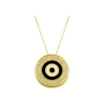 Göz Kolye 3.80 Gram 14 Ayar Altın