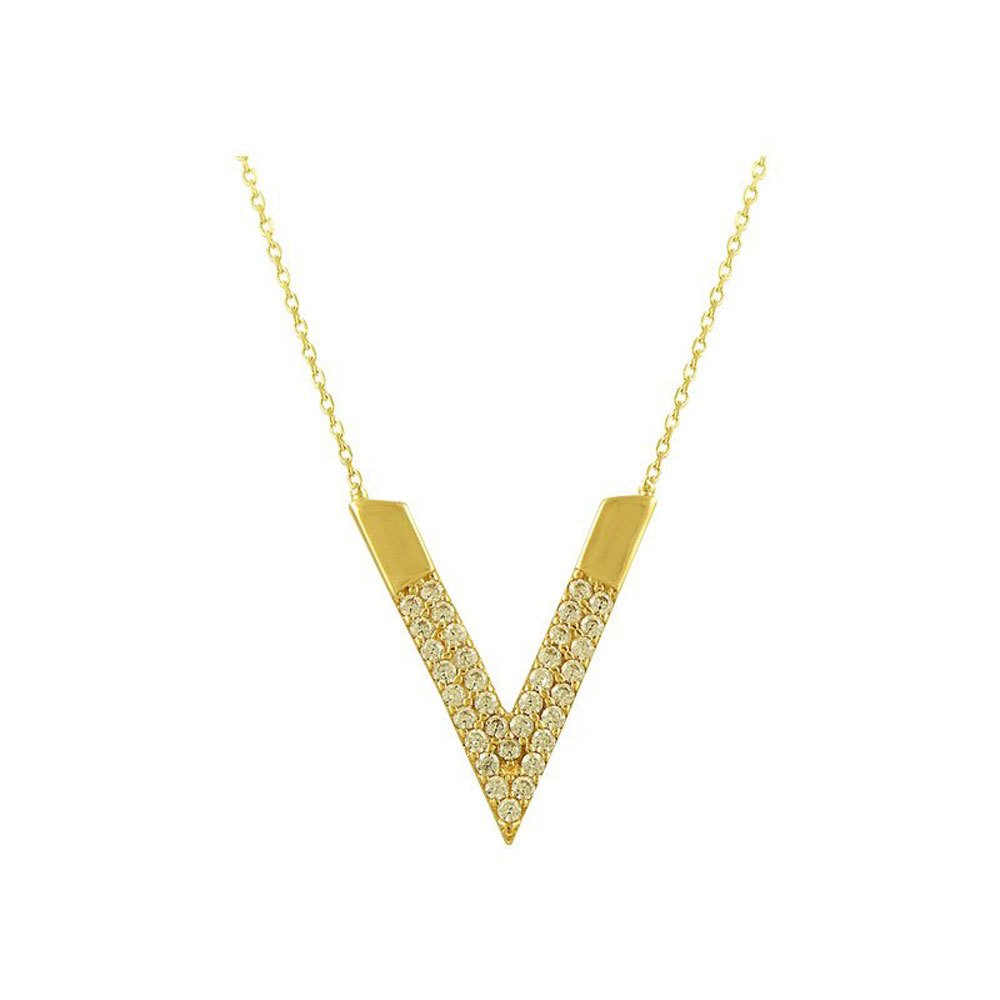 14 Ayar Altın Kolye Taşlı Model  2.00 Gram