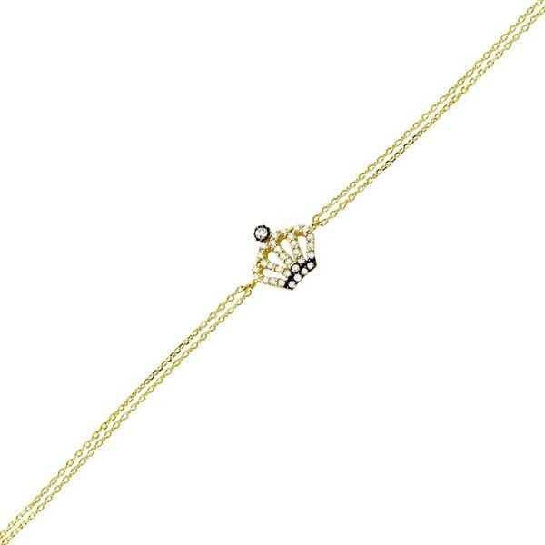 Bileklik Kraliçe Tacı 1,68 Gram 14 Ayar Altın