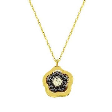 Kolye Çiçek Sarı 2,09 Gram 14 Ayar Altın