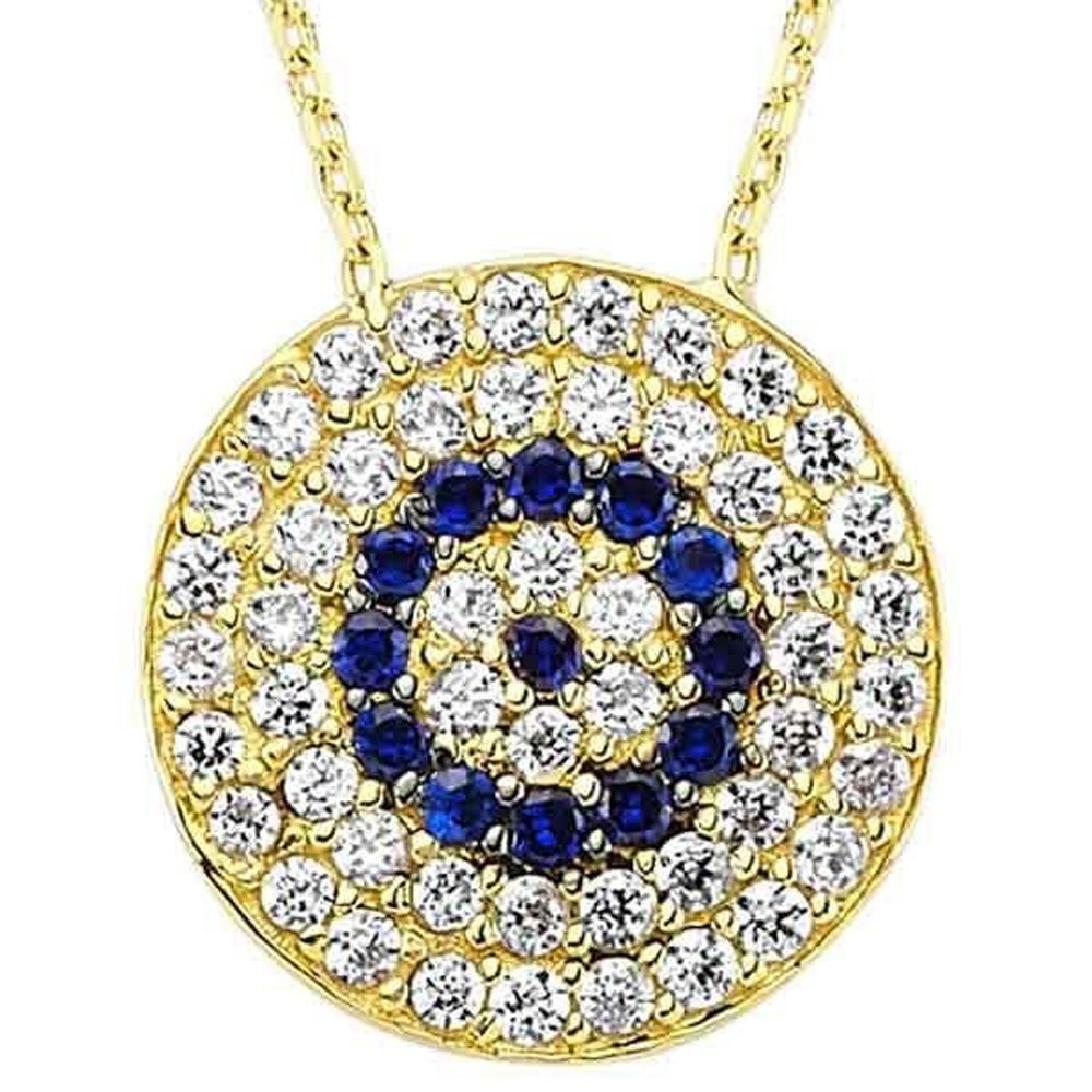 Sosyete Gözü Kolye 2,32 Gram 14 Ayar Altın