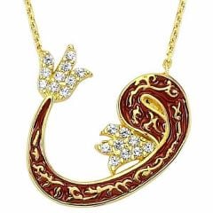 Annelere Vav Kolye 2,10 Gram 14 Ayar Altın