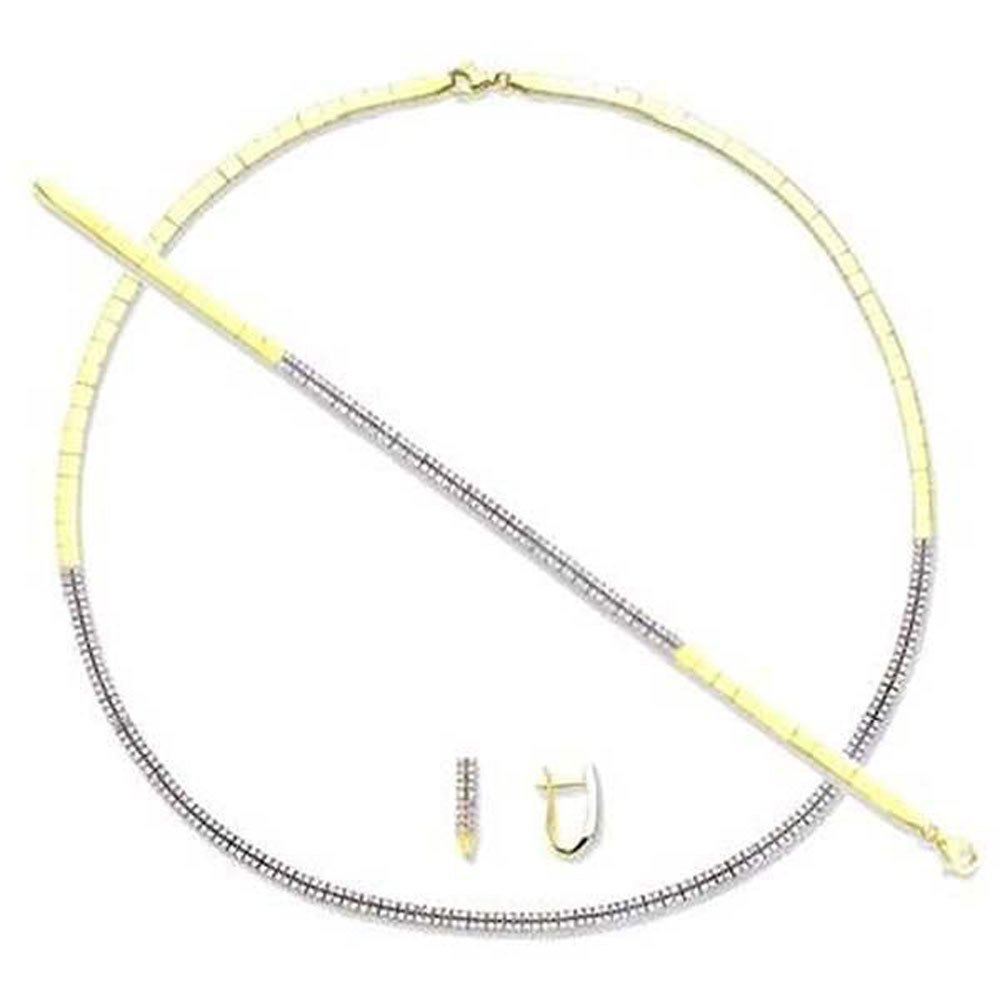 Oval Düğün Takım 24,13 Gram 2 Sıra İki Renkli 14 Ayar Altın