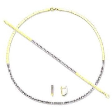 Oval Düğün Takım 24,13 Gram 2 Sıra İki Renkli 14 Ayar Altın