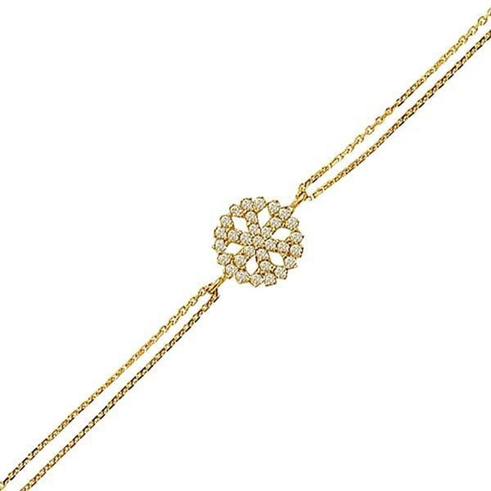 Kar Tanesi Bileklik 2,03 Gram 14 Ayar Altın