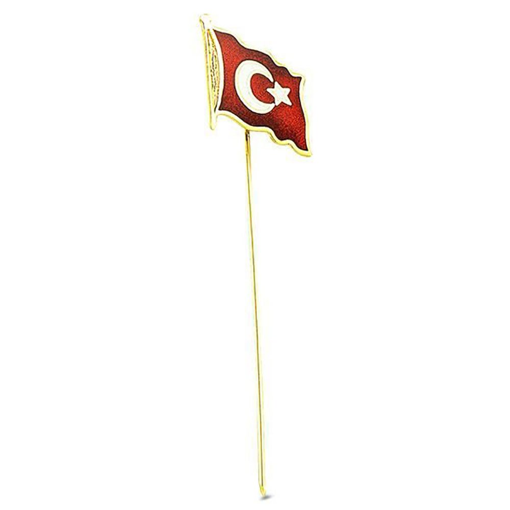 Rozet Bayrak Mineli 1,35 Gram 14 Ayar Altın