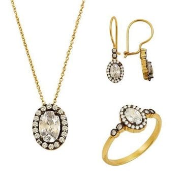 Mini Ay Taşı Set 5,90 Gram 14 Ayar Altın