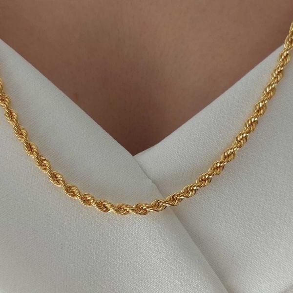 14 Ayar Altın Burgu Zincir 7.35 Gram