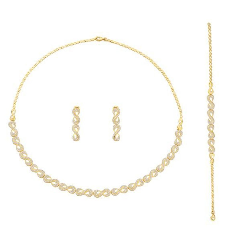 Sonsuzluk Desenli Set 19,00 Gram 14 Ayar Altın