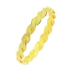 Bilezik İçi Boş Sima Düz 22 Gram 22 Ayar Altın