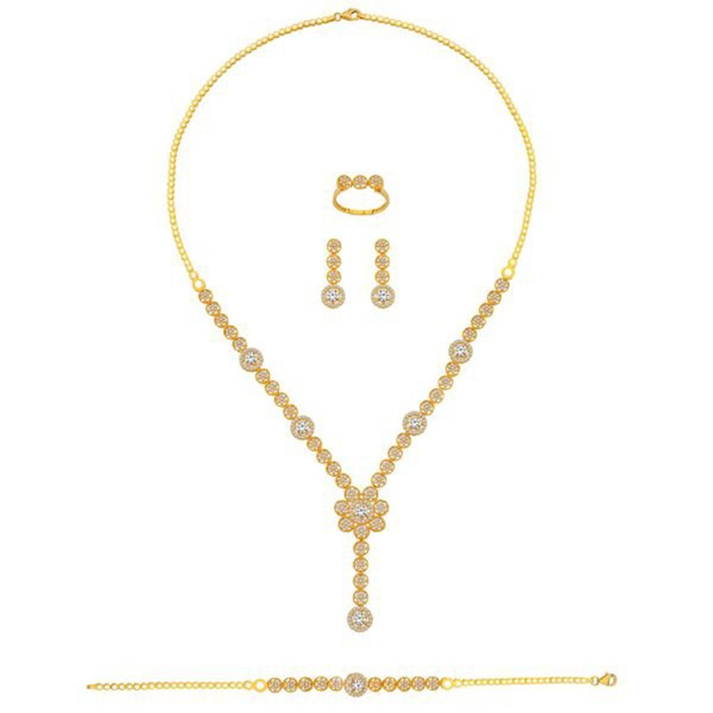 22 Ayar Altın Çiçekli Set Takımı 32.00 Gram