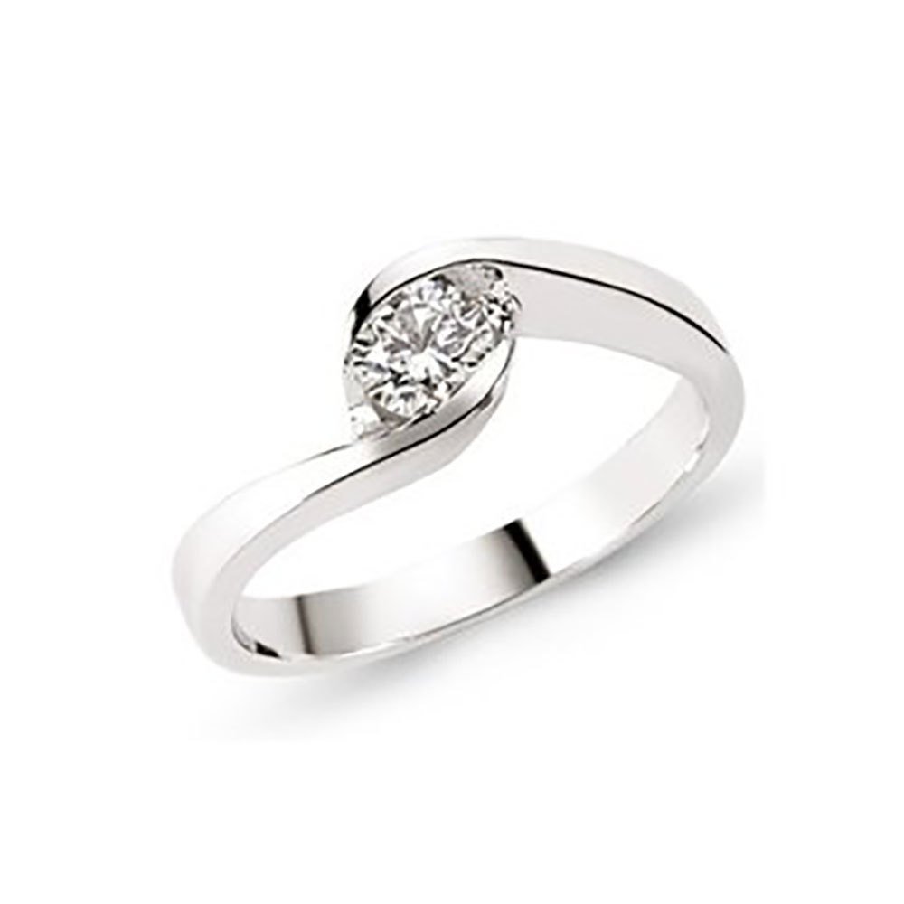 Tektaş Pırlanta Yüzük 0,18 CT G-VS 3.60 Gram 18 Ayar Altın