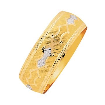 14 Ayar Mega Bilezik 25 Gram Noktalı Model