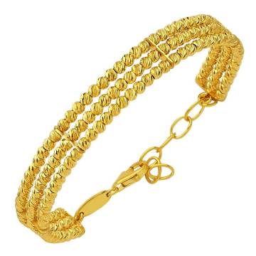 Toplu Bilezik 3 Sıralı 22 Ayar Altın 20.00 Gram