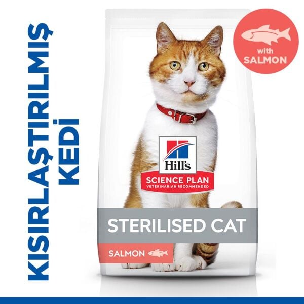 Hill's SCIENCE PLAN Somon Kısırlaştırılmış Yetişkin Kedi Maması 3 Kg