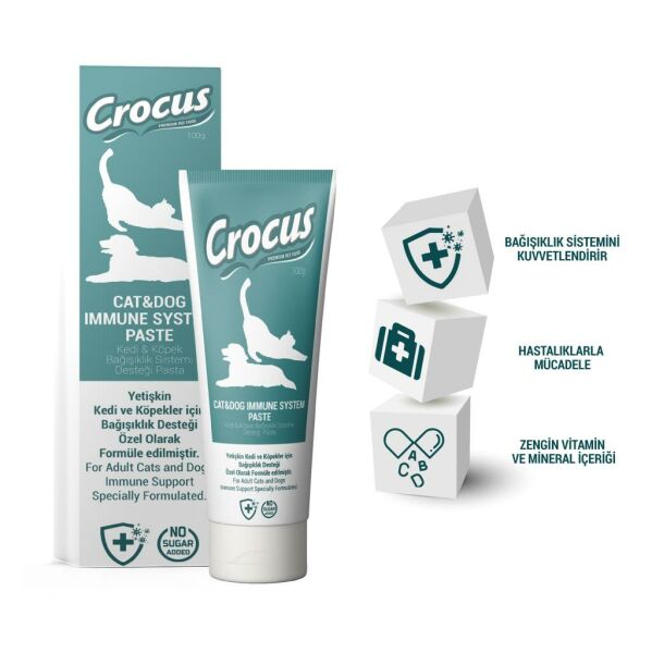 Crocus Kedi Köpek Immune System Macun 100 Gram